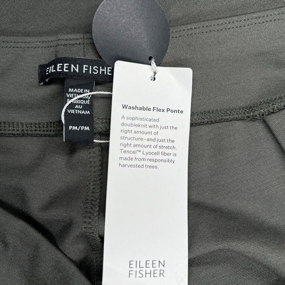 Eileen Fisher Women's Size Medium Slim Ankle Stretch Crepe Pants - Picture 10 of 13